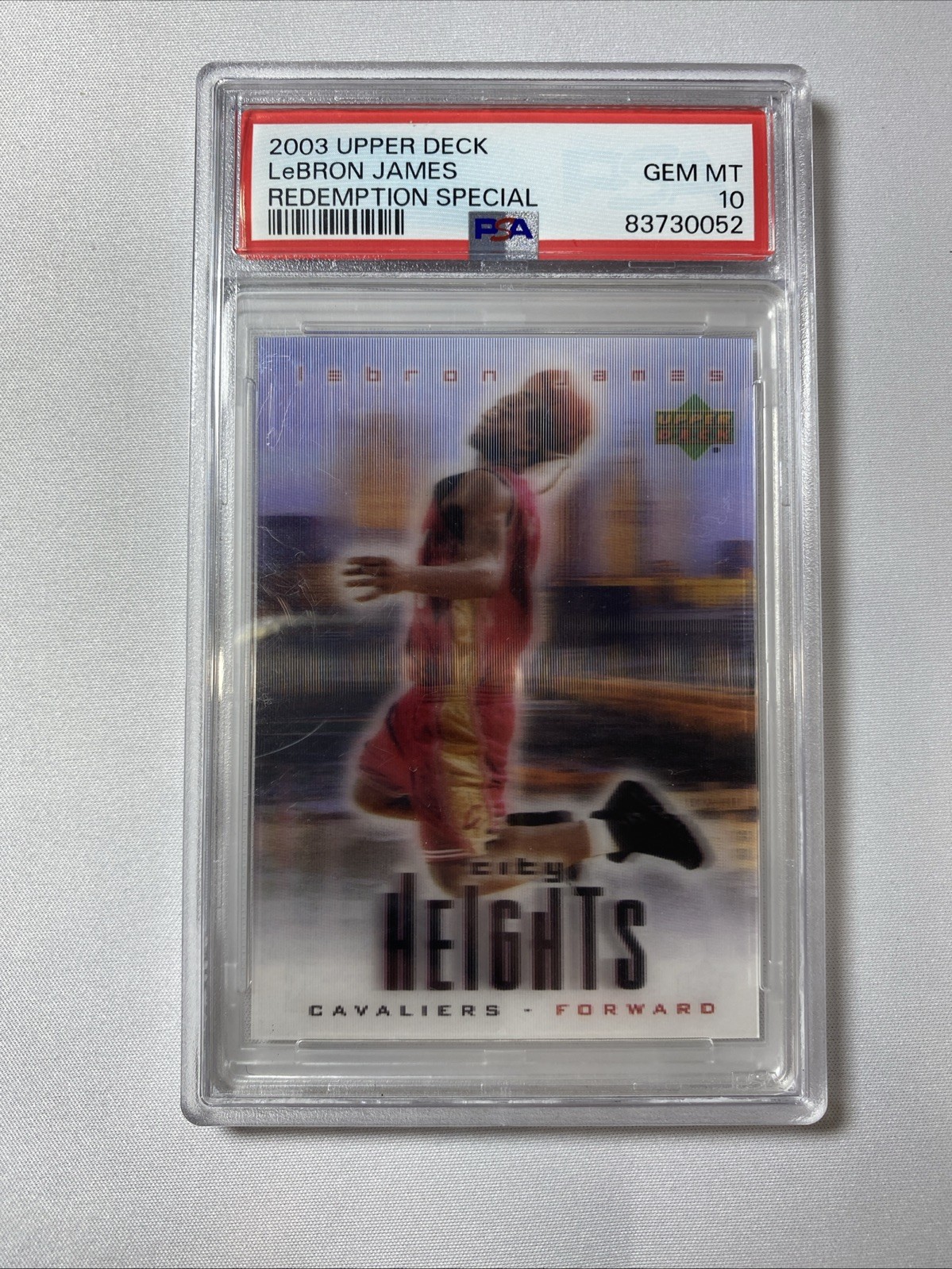 2003 Upper Deck LeBron James Redemption Special Rookie PSA 10