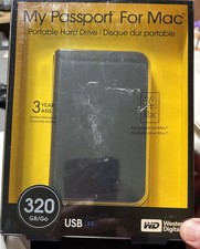 WD My Passport Essential 320GB USB 2.0 Portable External Hard Drive - New!