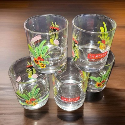 Set Aus 6 Gläsern La Mauny Martinique Rum Selten Ausgefallen Neu Schick