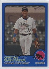 2022 Topps Heritage Minor League Edition Blue Border 61/99 Cristian Santana 0i1j