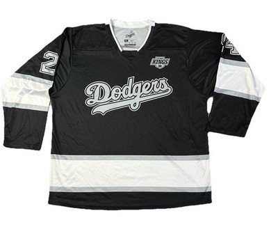 Los Angeles Dodgers Hockey Jersey SGA LA Kings Night Long