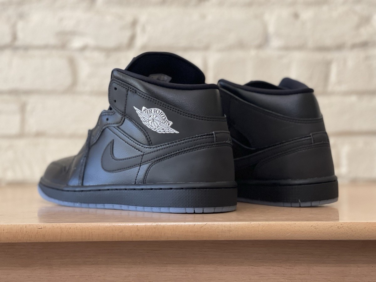 NIKE / AIR JORDAN 1 MID/27.5cm/BLK/レザー// Nike Air Jordan 1 Mid SE Shoes Black White Wolf Gray HV5177-010