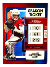 2021 Contenders Optic DeAndre Hopkins BLUE Prizm Card SP #/99 Cardinals Star!
