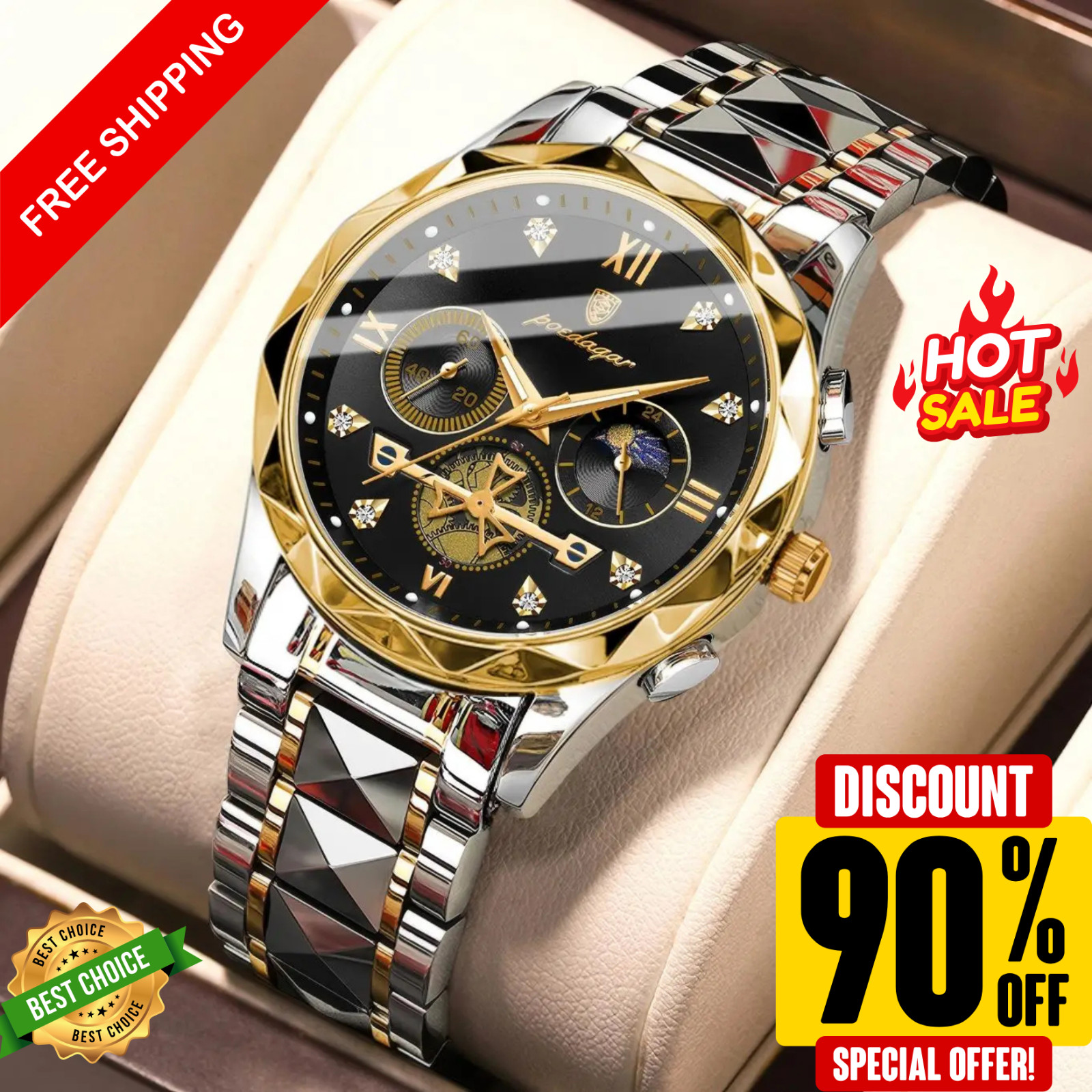 Наручные часы Men's Luxury Stainless Steel