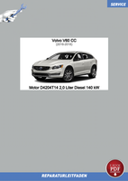 PDF Volvo V60 CC (2016-2018) Reparaturanleitung Motor 2,0 L Diesel 140 Kw