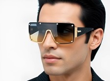 Men Sunglasses Designer Oversized Party Shades Fashion Hip Hop Square Model NEW