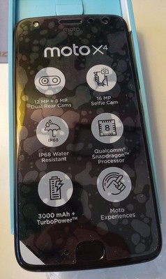 Brand New/Never Used Motorola Moto X4 Android Smart Phone, Unlocked, Black