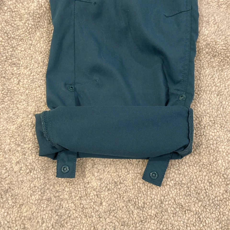 Prana Halle Hiking Roll Up Pants Womens Size 16 Outdoors Trail Stretch Green - Image 2 of 4