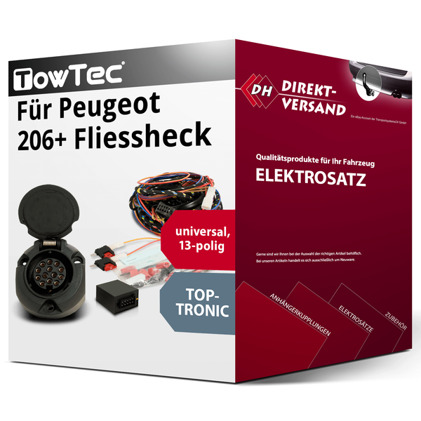 für Peugeot 206+ Fliessheck Typ T3E Elektrosatz 13Polig Universell Top-image