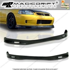 New Spn Spoon Front Bumper Lip Urethane Plastic For All 99-00 Honda Civic Ek New Spn Spoon Front Bumper Lip Urethane Plastic For All 99-00 Honda Civic Ek