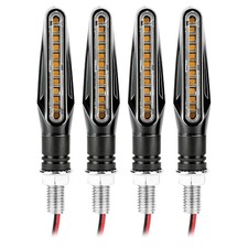 4PCS Motorcycle Turn Signals, Ultra-Bright 12 LED Motorcycle Turn Signal Light