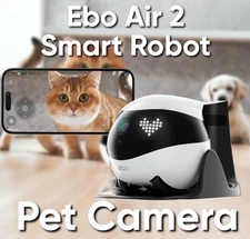 EBO Air 2 Smart Robot with 2K Camera – Pet Monitoring & Auto Charging