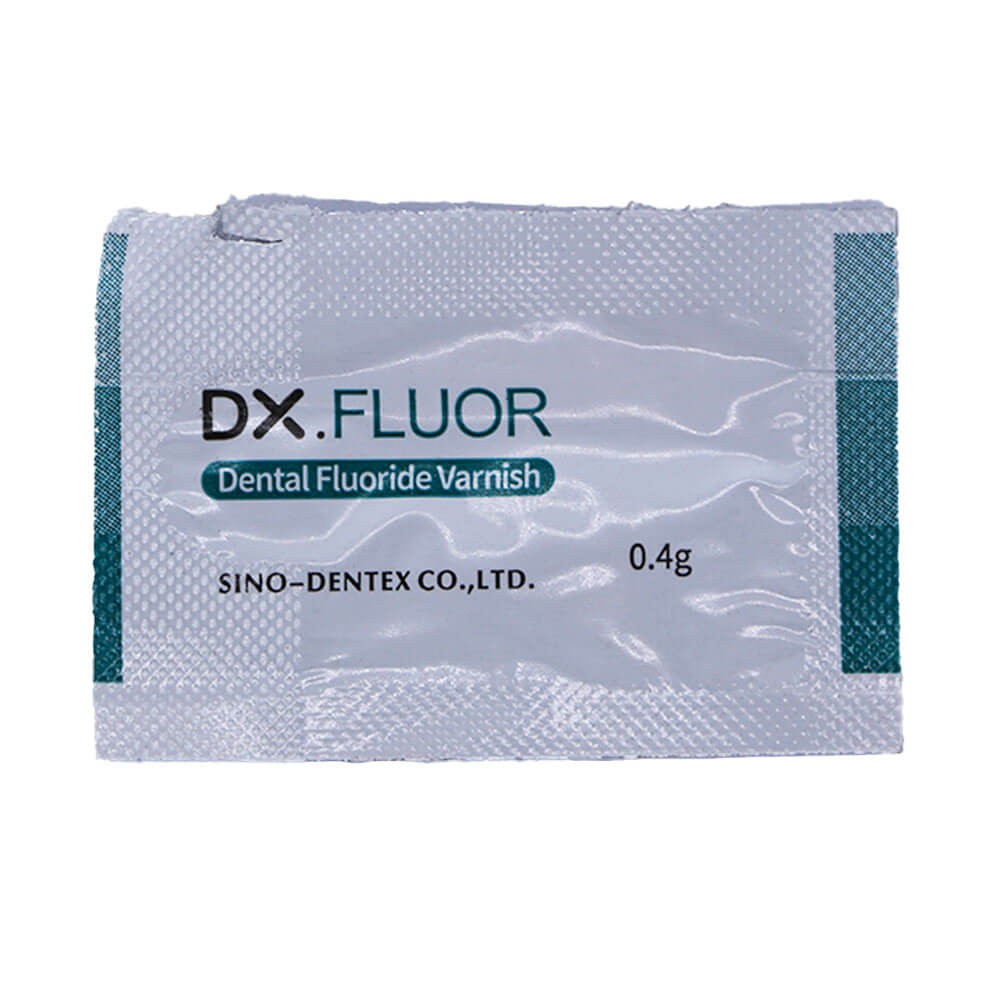 1 Pack DX.FLUOR Dental Fluoride Varnish 0.4g/bag Mint Scent 50