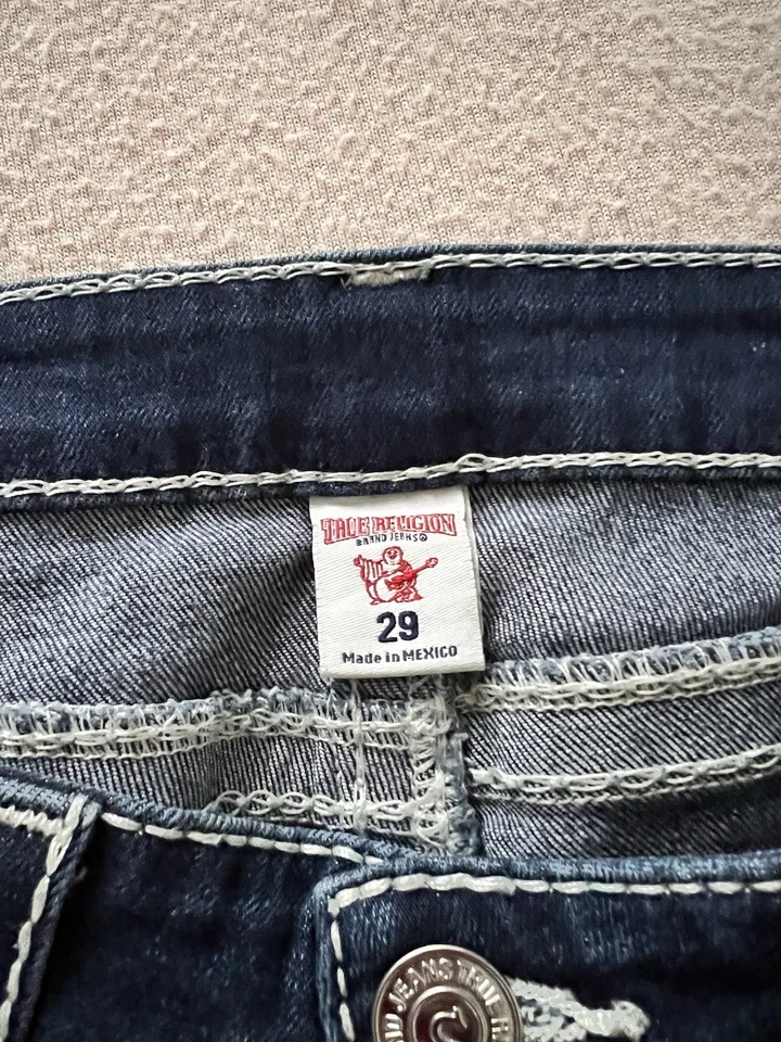 True Religion Curvy Skinny Jeans Women’s 29 WHD Eclipse Big T Flap Style 200873 - Image 4 of 4