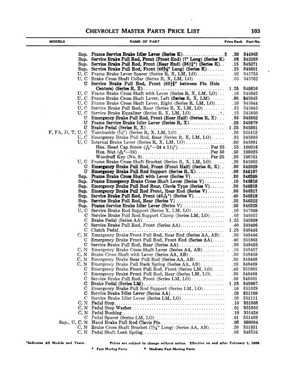 Catalogo Parti Chevrolet Master 1924 1925 1926 1927 1928 Auto E Camion Chevy - Immagine 4 di 4