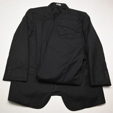 Jos A Bank 46R 33x32 Black 100 Wool Mens Jacket Pants Suit