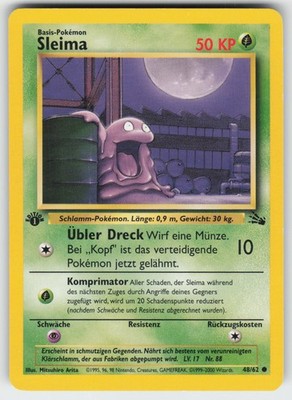 Pokémon Sleima 48/62 DE 1. Edition Common Fossil 1999