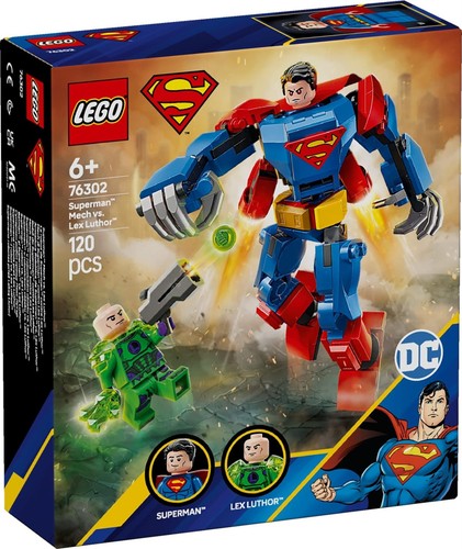 LEGO DC Superman Mech vs. Lex Luthor Super Hero Toy Figure Playset 76302 - Picture 3 of 8