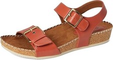 Eurosoft by Sofft Women's Gypsy Comfort Sandals, Vegan, Mango, US 9 M