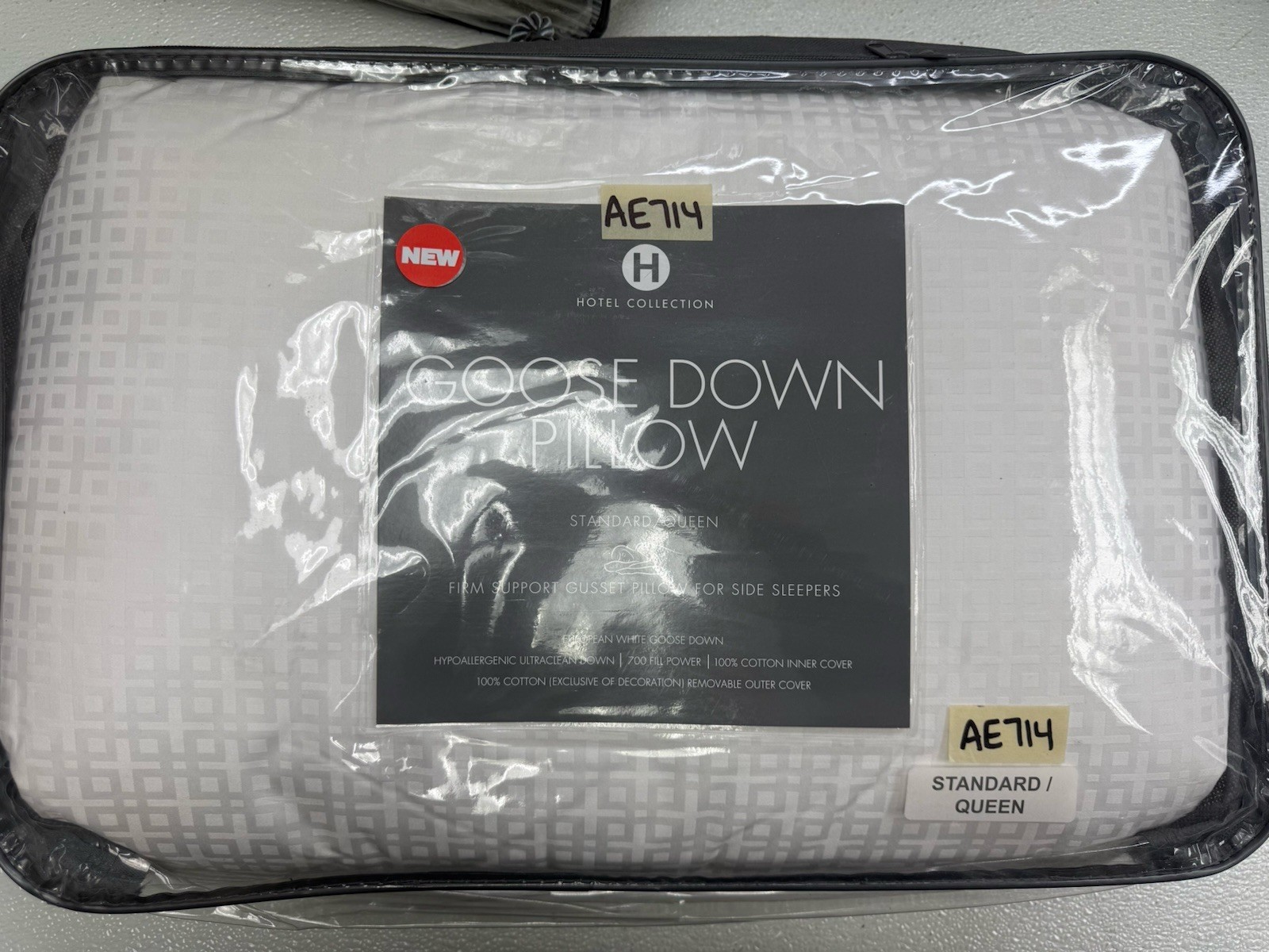 Hotel Collection European Goose Down Firm Support standard/Q