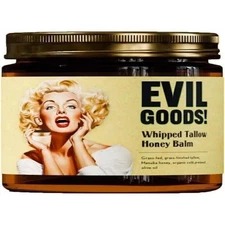 Evil Goods Whipped Beef Tallow + Manuka Honey Balm Moisturizer 4 oz USA