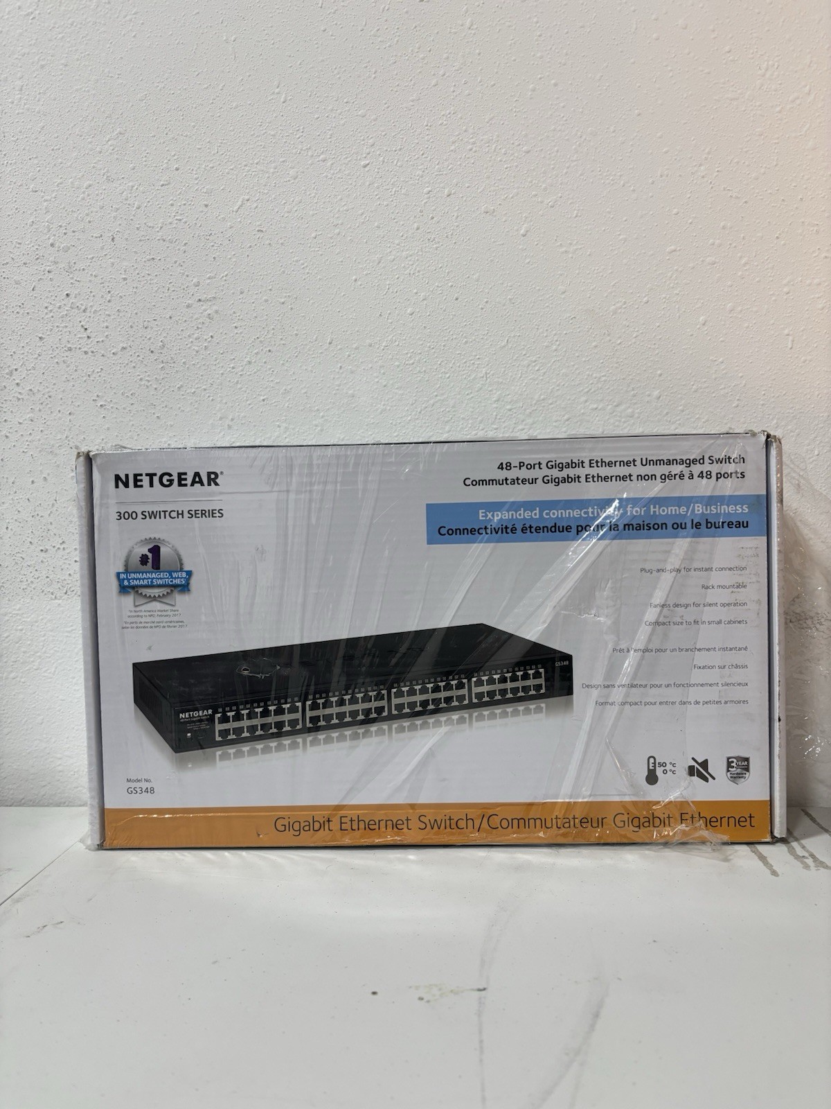 NETGEAR GS348 48-Port Gigabit Ethernet Unmanaged Rackmount S