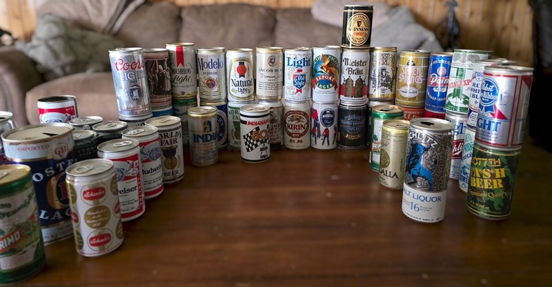 Vintage 1960’s - 2000’s   Different Empty Beer Cans