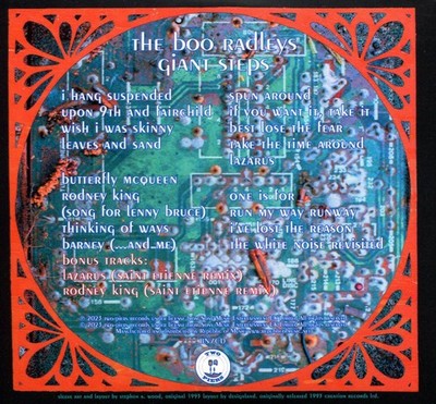 THE BOO RADLEYS GIANT STEPS NEW CD