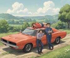 The Dukes of Hazzard 8x10 Ghibli Print