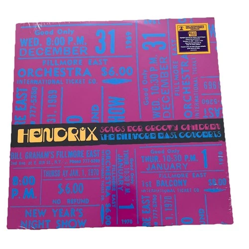 Jimi Hendrix : Songs For Groovy Children Fillmore East Concerts coloured Vinyl