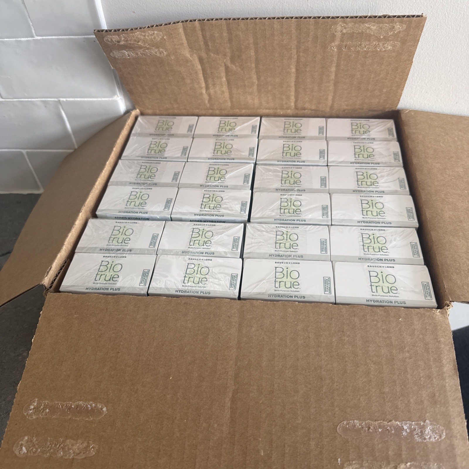 Lot Of 24 Bausch Lomb Biotrue Contact Lens Solution Added Hy