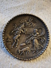 Rare Vintage scottish celtic  Miracle Brooch  Aphrodite & Pan