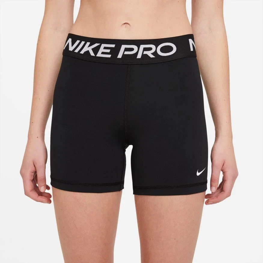 NIKE CZ9831-010 Nike Pro 365 Women Sz M Black 5" Dri-Fit Workout Training Shorts