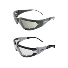 2 MOTORCYCLE RIDING GLASSES DAY AND NIGHT SMOKE CLEAR RIDERPLUS