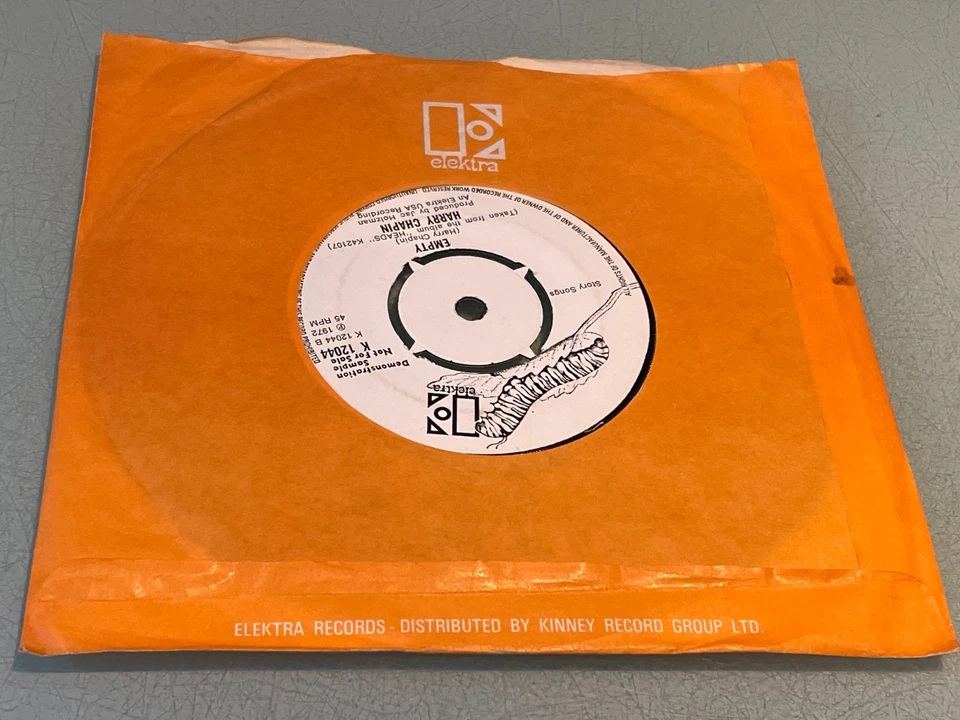 Harry Chapin - Taxi - Empty - Vinyl Record 7" Single - 1972 Demonstration Sample - Image 2 of 4
