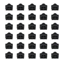 0.5 Inch RJ45 Dust Plug, 30 Pcs Anti Dust Plug Cover Female End, Black