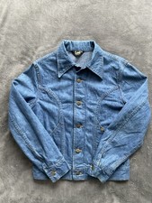 Vintage Lee Scarce Style Waist Denim Jacket Mens Size Medium USA Made 70s EUC