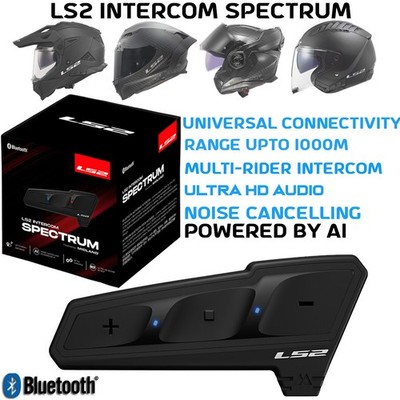 LS2 Intercom Spectrum Universal Fit Bluetooth Device For LS2 Motorcycle Helmets