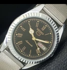 VINTAGE SEIKO 5 AUTOMATIC REFURBISHED JAPAN MENS ROMAN FIGURE WATCH a442095-1