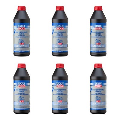 Liqui Moly 6L High Performance Gear Oil (GL3+) SAE 75W-80 (6x1L)