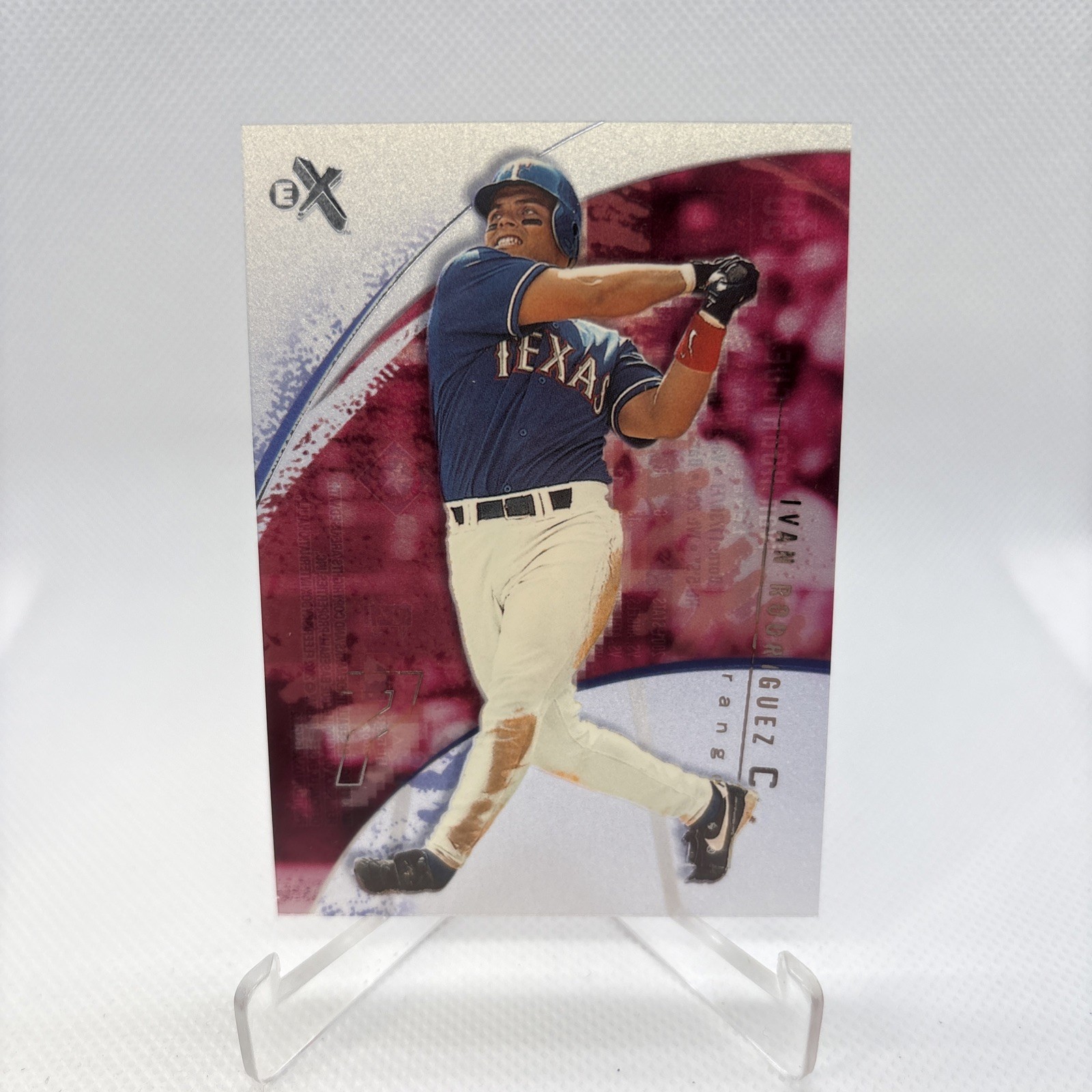 2002 Fleer E-X #58 Ivan Rodriguez
