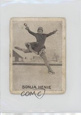 1928 J L Tiedemanns Sport Series Tobacco Cromwell Emblem Back Sonja Henie 0cp0