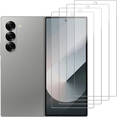 4-Pack Tempered Glass (Only the Outer) for Samsung Galaxy Z Fold 6, Anti Scratch