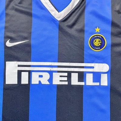 Authentic Nike Inter Milan Home Long Sleeve Jersey 2006 2007 Size