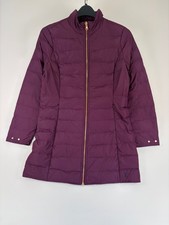 Joules Purple Feather & Down Quilted Jacket – Size 10