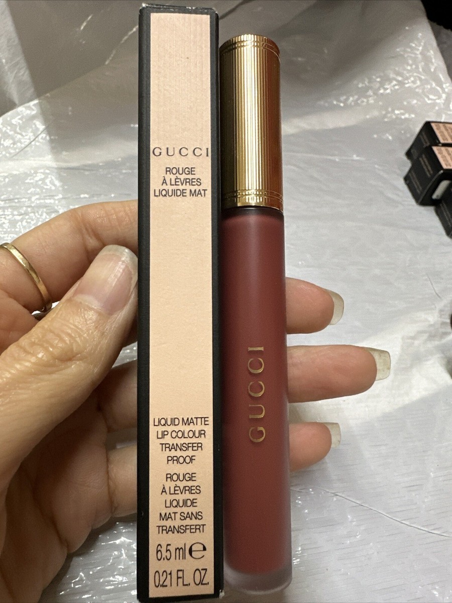 Authentic Gucci Liquid Matte Lip Color Transfer-Proof 203 Mildred