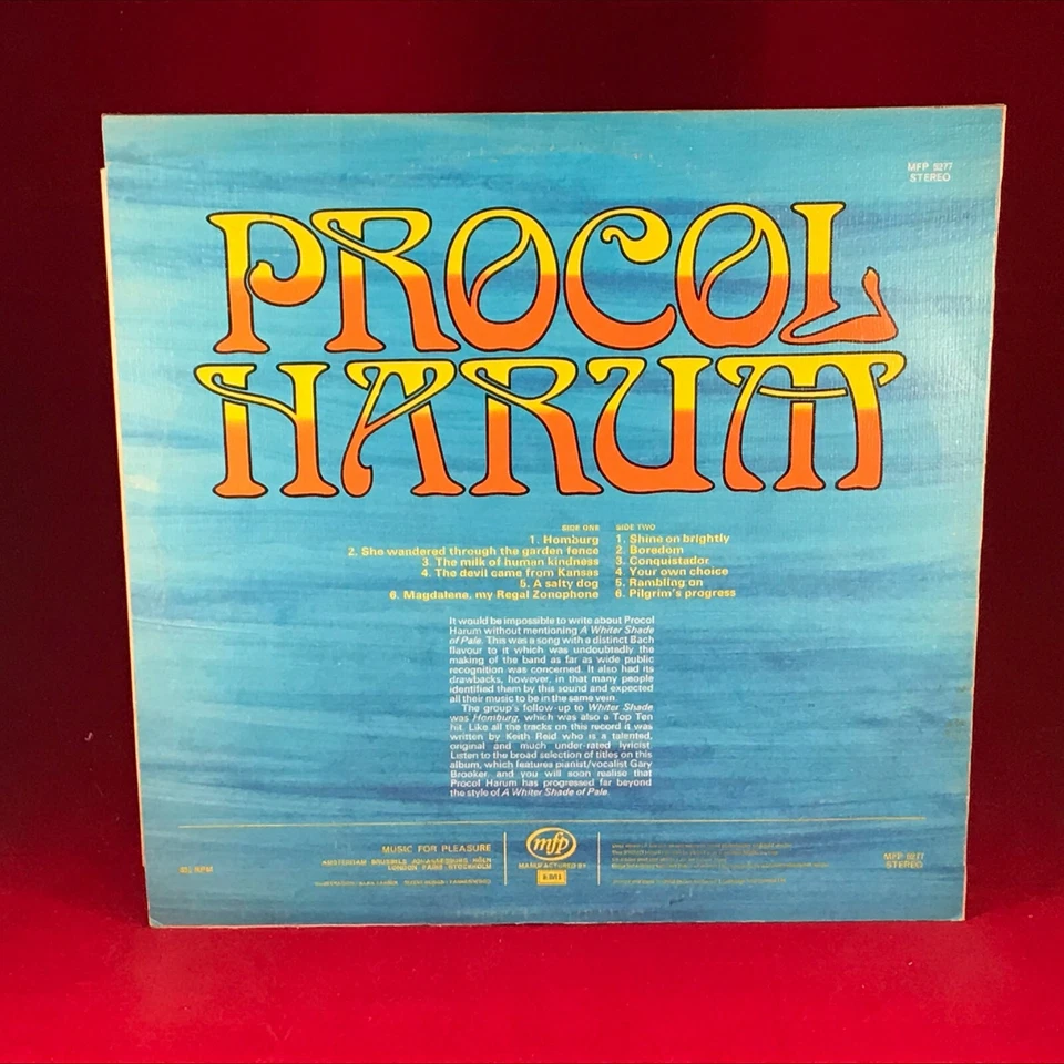 PROCOL HARUM A Salty Dog 1975 UK vinyl LP Shine On Brightly Conquistador - Image 2 of 3