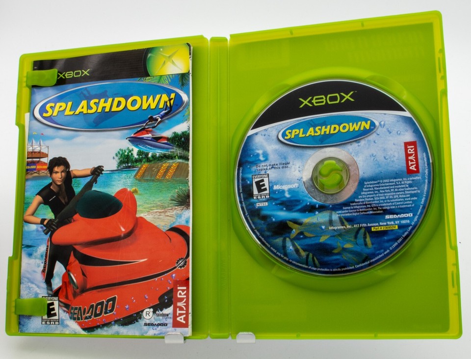Splashdown Xbox 2002 Complete in Box Atari Rated E Very Good