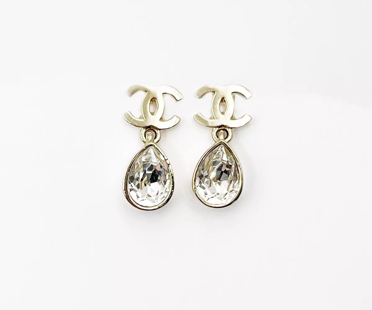 CC crystal earrings