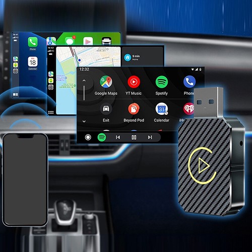 Mini Wireless Car System Phone Connecting Adapter For CarPlay Android Auto